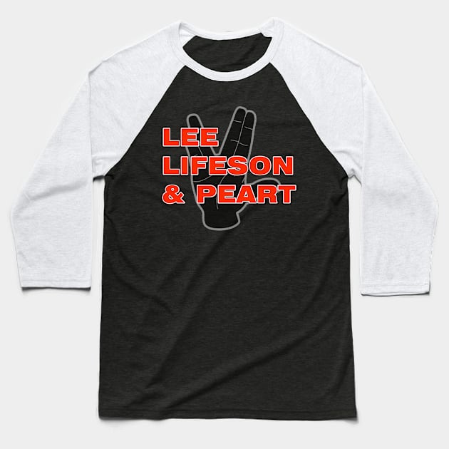 LLAP Lee, Lifeson & Peart Baseball T-Shirt by RetroZest